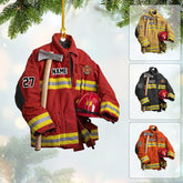 Royal Fight Personalized Firefighter Uniform Ornament Firefighter Gifts for Men Firefighter Ornaments for Christmas Tree Firefighter Gifts for Men Firefighter Gifts Christmas (FFG17)